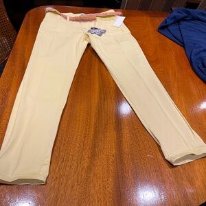 yellow Bebop pants size 9 new tags on